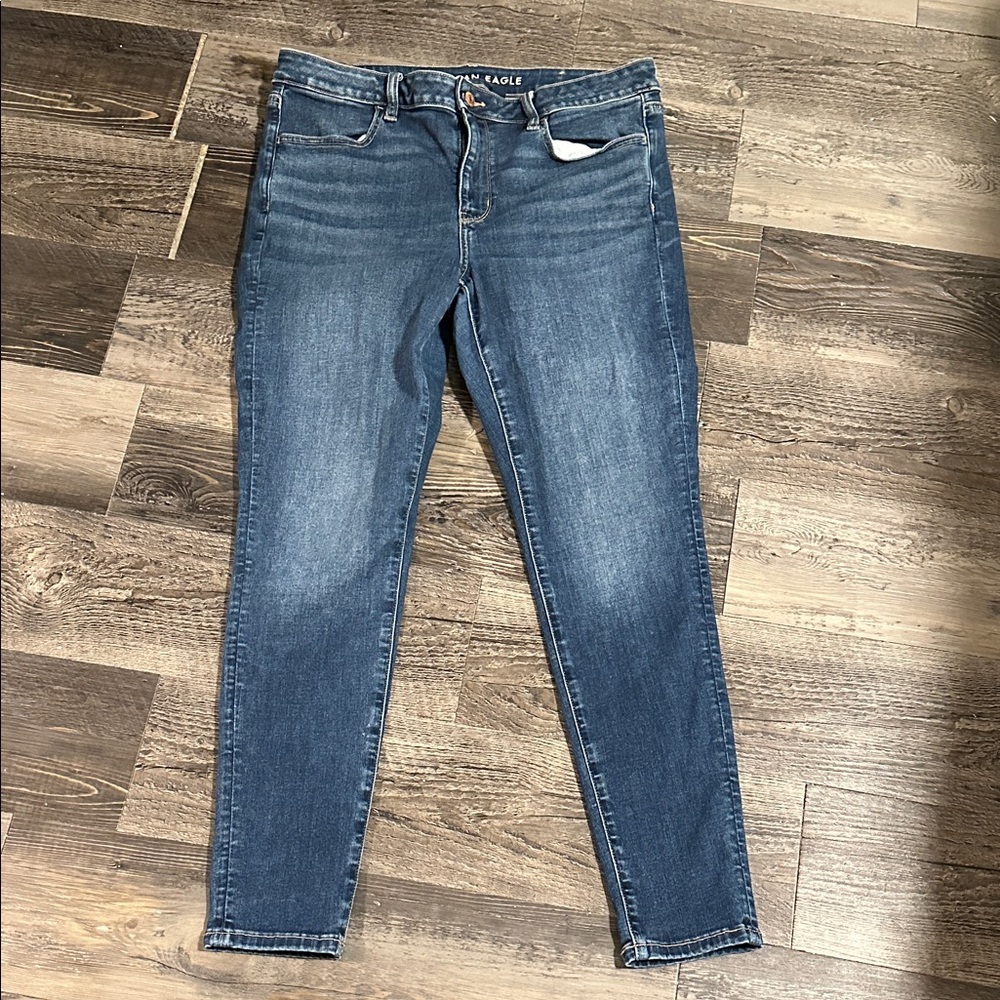 American Eagle Outfitters Dark Blue Skinny Jeans